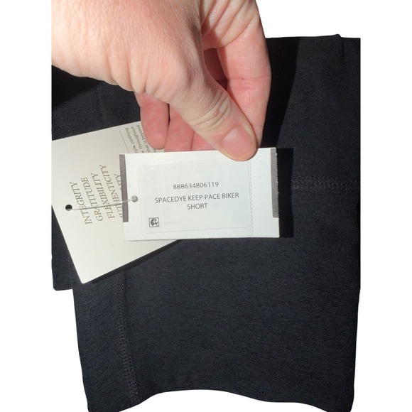 Beyond Yoga Spacedye Keep Pace Biker Shorts Darkest Night Black SD5111 Mens M - Picture 7 of 8